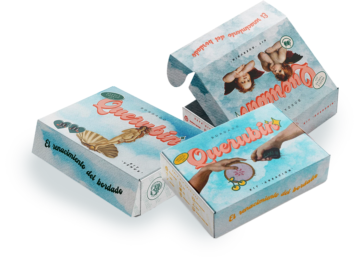 Cajas de Querubin Bordado